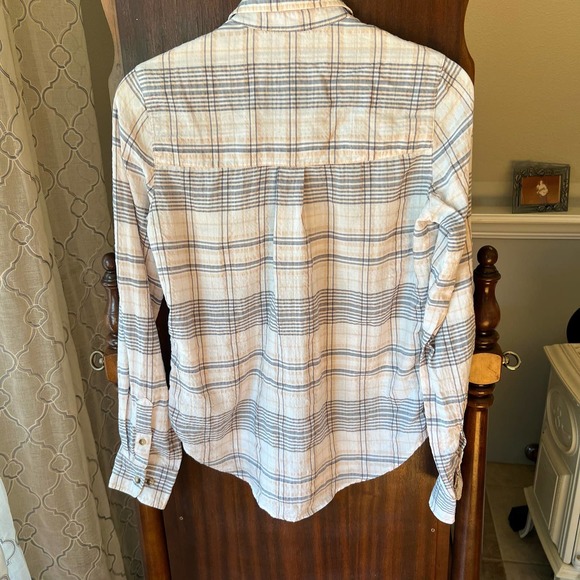 Abercrombie & Fitch Plaid Flannel Button Down Shirt Size XS - Picture 6 of 11
